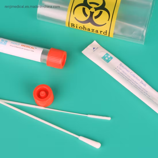 Medical Laboratory Testing Disposable Inactivated Vtm Specimen Collection Tube