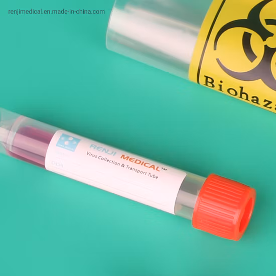 Medical Laboratory Testing Disposable Inactivated Vtm Specimen Collection Tube