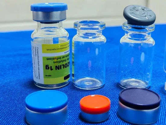 Flacons d'injection en verre sodocalcique ambré clair de 5 ml 10 ml 20 ml pour antibiotiques