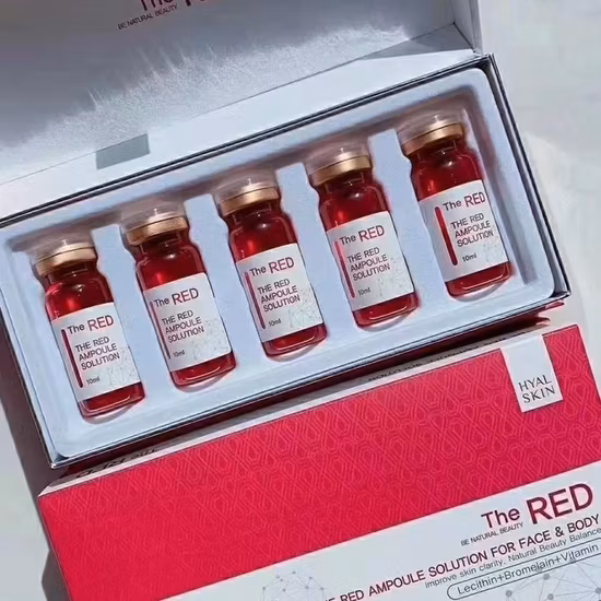 Ampoules rouges dissovling de graisse, 10 ml, injection