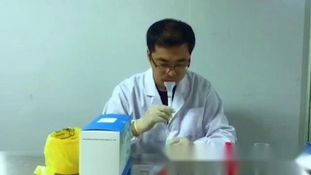 Tube de collecte d'ADN et d'ARN de salive de collecteur de salive de gène jetable médical de laboratoire pour l'homme, collecteur de kits de collecte de tests d'échantillonnage de salive de virus