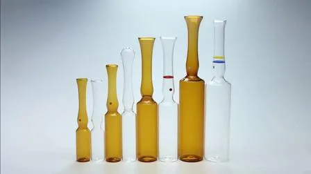 Ampoule neutre en verre borosilicaté pour injection pharmaceutique, 1 ml, 2 ml, 3 ml, 5 ml, 10 ml, 20 ml