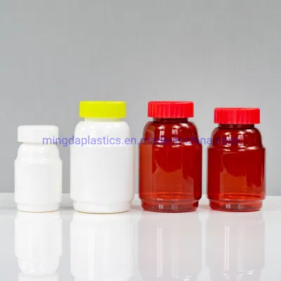 Forme irrégulière 300ml Pet Cacium/Capsule/médecine/bouteille d'emballage en plastique de qualité alimentaire
