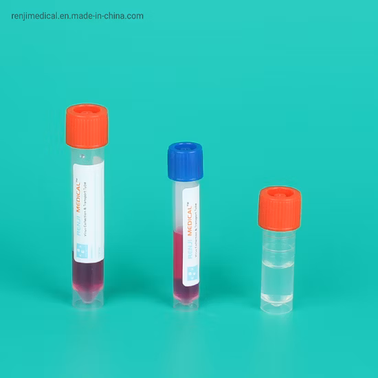 Tube de collecte d'échantillons Vtm inactivé jetable, test en laboratoire médical
